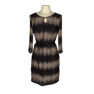 Black Gold Neutral Mini Holiday Dress K25